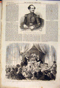 Original Old Antique Print Portrait Tulloch Kensington Festival School 1864 19th