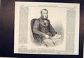 Original Old Antique Print Portrait Watkin Stockport Edward William 1864 19th