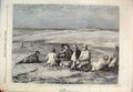 Old Antique Print Haymakers Hay Farm Linnell Royal Academy Fine Art 1864 19th