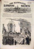 Original Old Antique Print Wilton House Herbert Palmerston Wilts 1864 Victorian