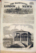 Original Old Antique Print Sweden Wales Prince Stockholm Pavilion Mosebacke 1864