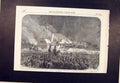Original Old Antique Print Sweden Gottenborg Osborne Yacht Prince Wales 1864