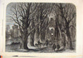 Original Old Antique Print Return Roundhead Parole Read Siers Forest 1864 19th