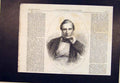 Original Old Antique Print Portrait Horseley Royal Academy 1864 19th