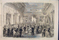 Old Antique Print International Nbaval Festival Cherbourg Yacht Banquet