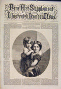 Old Antique Print Yorkshire Bairns Deffet Francis Children Fine Art 1865 19th