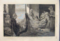 Original Old Antique Print Sunshine Smythe Wallis Winter Exhibition Suffolk 1865