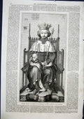Original Old Antique Print Portrait Richard Kensington Exhibition London 1868