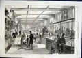 Original Old Antique Print Leeds Museum Ornamental Art Exhibition 1868 Victorian