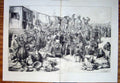 Original Old Antique Print Sands Kentish Shore Cockney Kent Fine Art 1871 19th