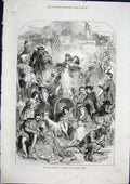 Old Antique Print Waverley Novels Scott Centenary 1871 Mansel St Paul'S 19th