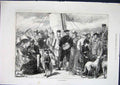 Original Old Antique Print Highlands Scotland Fine Art 1871 19th