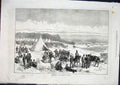 Original Old Antique Print Portsmouth Garrison Aldershott Army 1871 Victorian