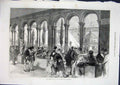 Original Old Antique Print French Annexe International Exhibition London 1871