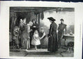 Original Old Antique Print Fete Vierge Laurence Duncan Fine Art 1871 Victorian