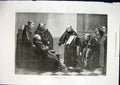 Original Old Antique Print Rehearsal Robert Exhibition Monks Fine Art 1871 19th