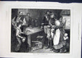 Original Old Antique Print Cabaret France French Theatre 1871 19th