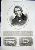 Old Antique Print Portrait Ruskin Ryder Floating Hammocks Sea Life Saving