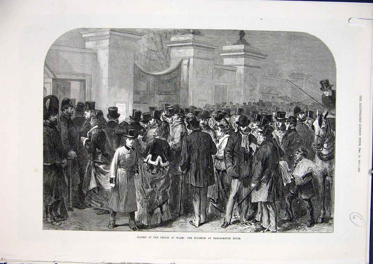 Antique Antique Print Marlborough House Prince Wales Physicians Sandringham 00AMAA1
