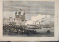 Old Antique Print Shah Thames Tower West India Dock London Greenwich 1873 19th