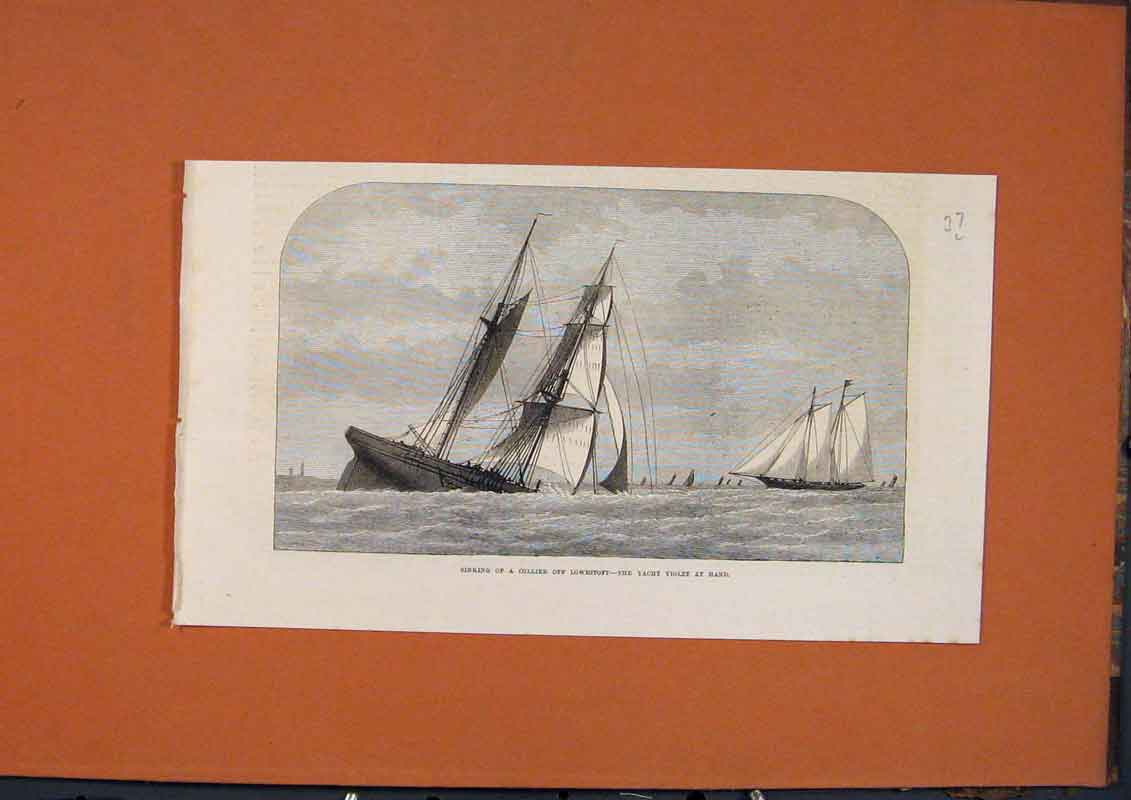 Original Old Antique Print Portrat East African Slave Trade Arab Girl Boy 1873