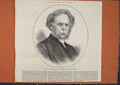 Old Antique Print Portrait Perks President Wesleyan Methodist Church 1873 19th