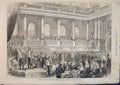 Original Old Antique Print Archduke Albert Vienna Riding School Concert 1873