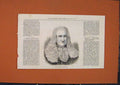 Original Old Antique Print Portrait Charles Hall Vice-Chancellor 1873 Victorian