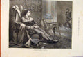 Original Old Antique Print Third Attendant Huard Dog Master Musician 1873 19th