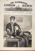 Original Old Antique Print Sier'S Wives Sier Lady Baby 1873 19th
