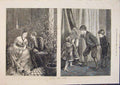 Original Old Antique Print Sketches Hid Seek Hopkins Children Fine Art 1873 19th