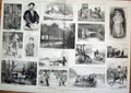 Original Old Antique Print Royal Academy Exhibition Sketch Artist Fine Art 1881