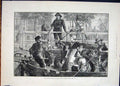 Original Old Antique Print Holland Tourist Dutch Canal Toll 1881 19th