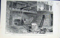 Original Old Antique Print Bocardo Prison Oxford Cranmer Latimer Ridley 1881