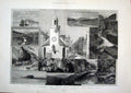 Old Antique Print Sktech Isle Man Poolvash Bay Douglas Snaefell Soderick