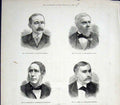 Original Old Antique Print Portrait Macveagh Hunt Kirkwood James United States