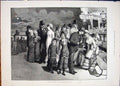 Original Old Antique Print Spa Scarborough Evening 1881 19th Century