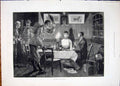 Original Old Antique Print Intruders Dinner Mosses Fine Art 1881 19th