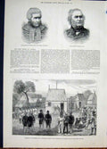 Original Old Antique Print Portrait Lindley Wilson Mohabo Madagasca Africa 1881