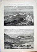 Original Old Antique Print Canada Lorne Marquis Red Deer River Skeena Flamingo