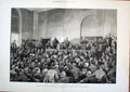 Original Old Antique Print Guiteaupresident Garfield Court Room Murder Cox 1881