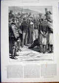 Original Old Antique Print Tunis French Death Sentence 1881 19th