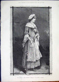 Original Old Antique Print Langtry Haymarket Theatre Fine Art 1881 Victorian