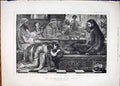 Original Old Antique Print Jesus Pharasee Lawson Religion Religious 1881 19th