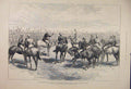 Original Old Antique Print Wolseley Soudan Australian Infantry Paget 1885 19th