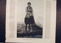 Original Old Antique Print Tide Lady Fishwoman Fishing Verrall Fine Art 1885