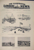 Old Antique Print Garden Party Parliament Hampstead Hms Icarus Devonport