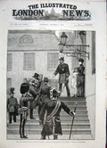 Old Antique Print Denmark Emperor Russia Fredensborg Leeds Victoria Hall
