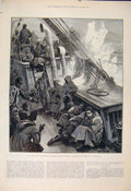 Original Old Antique Print Revolution Roumelia Turkish Strathnairn Plevna 1885