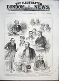 Original Old Antique Print Election Scotland Glasgow Candidate 1885 Victorian